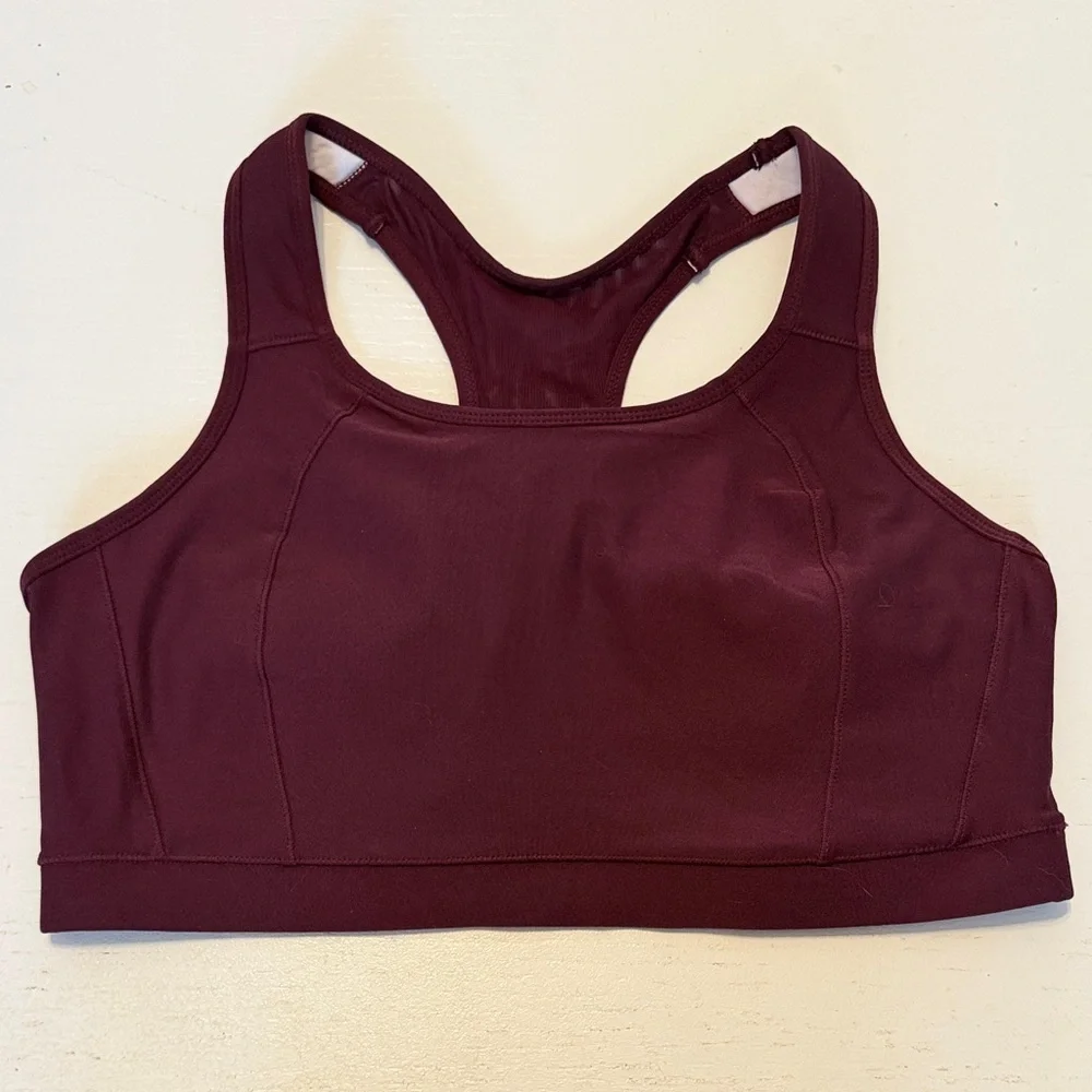 Avia Women's Maroon lined XXXL Sports Bra